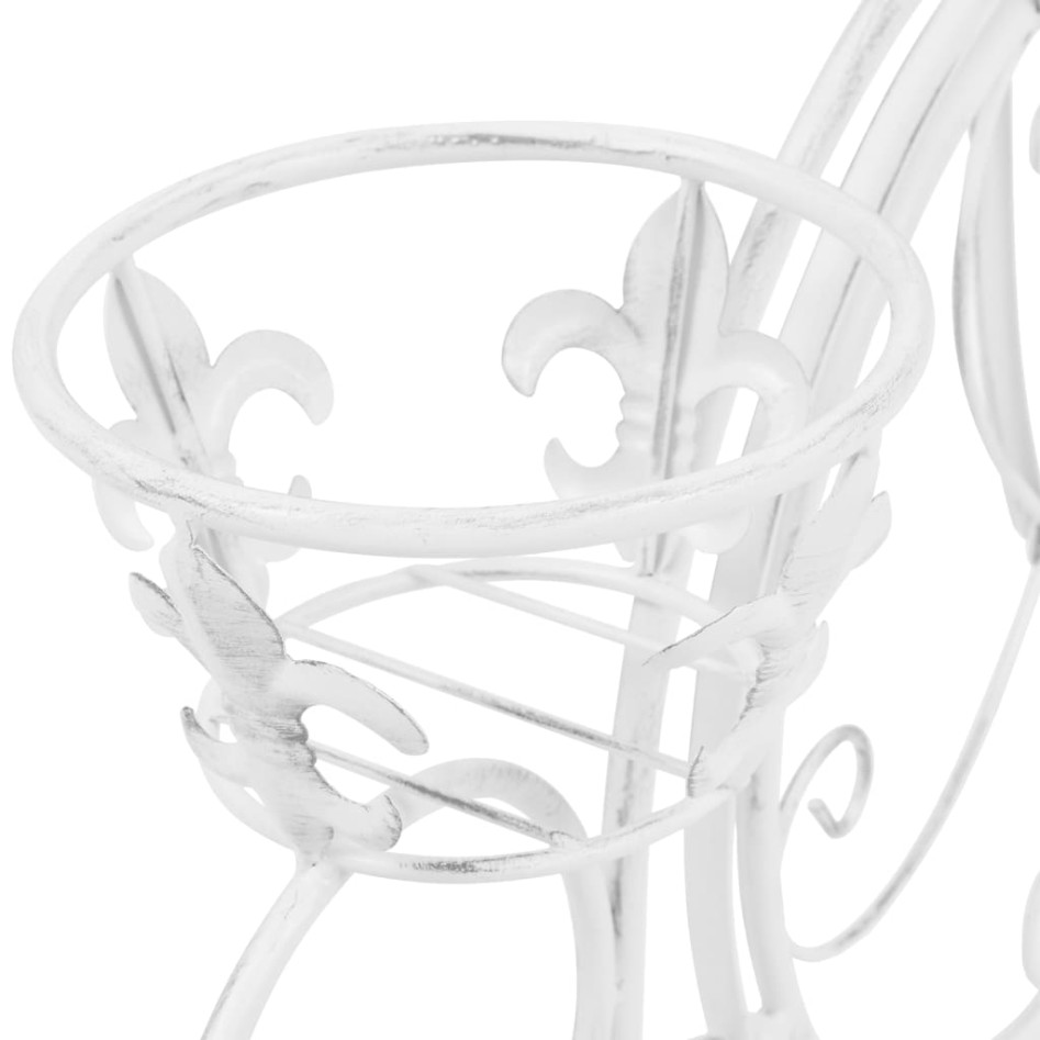 Soporte de plantas con forma de bicicleta metal estilo