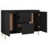 Aparador de madera ingeniería negro 101x35x70
