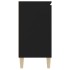 Aparador de madera ingeniería negro 101x35x70