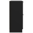 Aparador de madera contrachapada negro 60x30x70