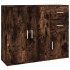 Aparador madera contrachapada roble ahumado 91x29,5x75