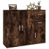 Aparador madera contrachapada roble ahumado 91x29,5x75