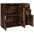 Aparador madera contrachapada roble ahumado 91x29,5x75