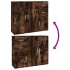 Aparador madera contrachapada roble ahumado 91x29,5x75