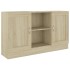 Aparador madera contrachapada color roble Sonoma 120x30,5x70