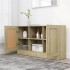 Aparador madera contrachapada color roble Sonoma 120x30,5x70
