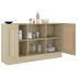 Aparador madera contrachapada color roble Sonoma 120x30,5x70