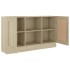 Aparador madera contrachapada color roble Sonoma 120x30,5x70