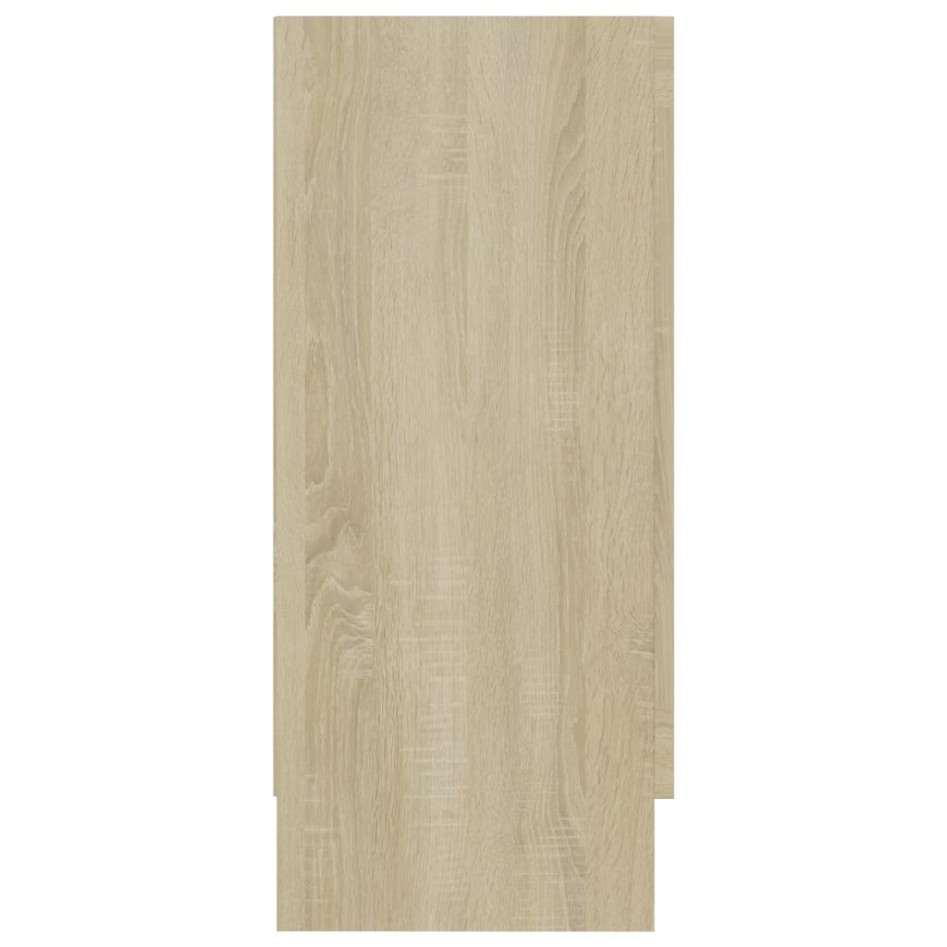 Aparador madera contrachapada color roble Sonoma 120x30,5x70