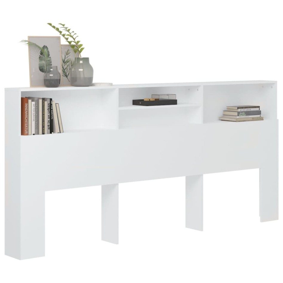 Mueble cabecero blanco 220x19x103,5