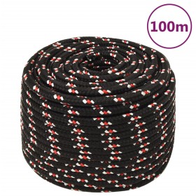 Cuerda de barco polipropileno negra 12 mm 100