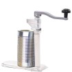 Abridor latas de aluminio y acero inoxidable plateado 70 cm