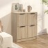 Aparador de madera contrachapada color roble Sonoma 60x30x70