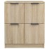 Aparador de madera contrachapada color roble Sonoma 60x30x70