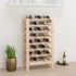 Botellero madera maciza de pino 61,5x30x107,5