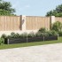 Arriate de jardín de acero galvanizado antracita 480x80x45