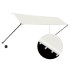 Toldo retráctil con LED color crema 350x150