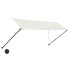 Toldo retráctil con LED color crema 350x150