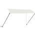 Toldo retráctil con LED color crema 350x150