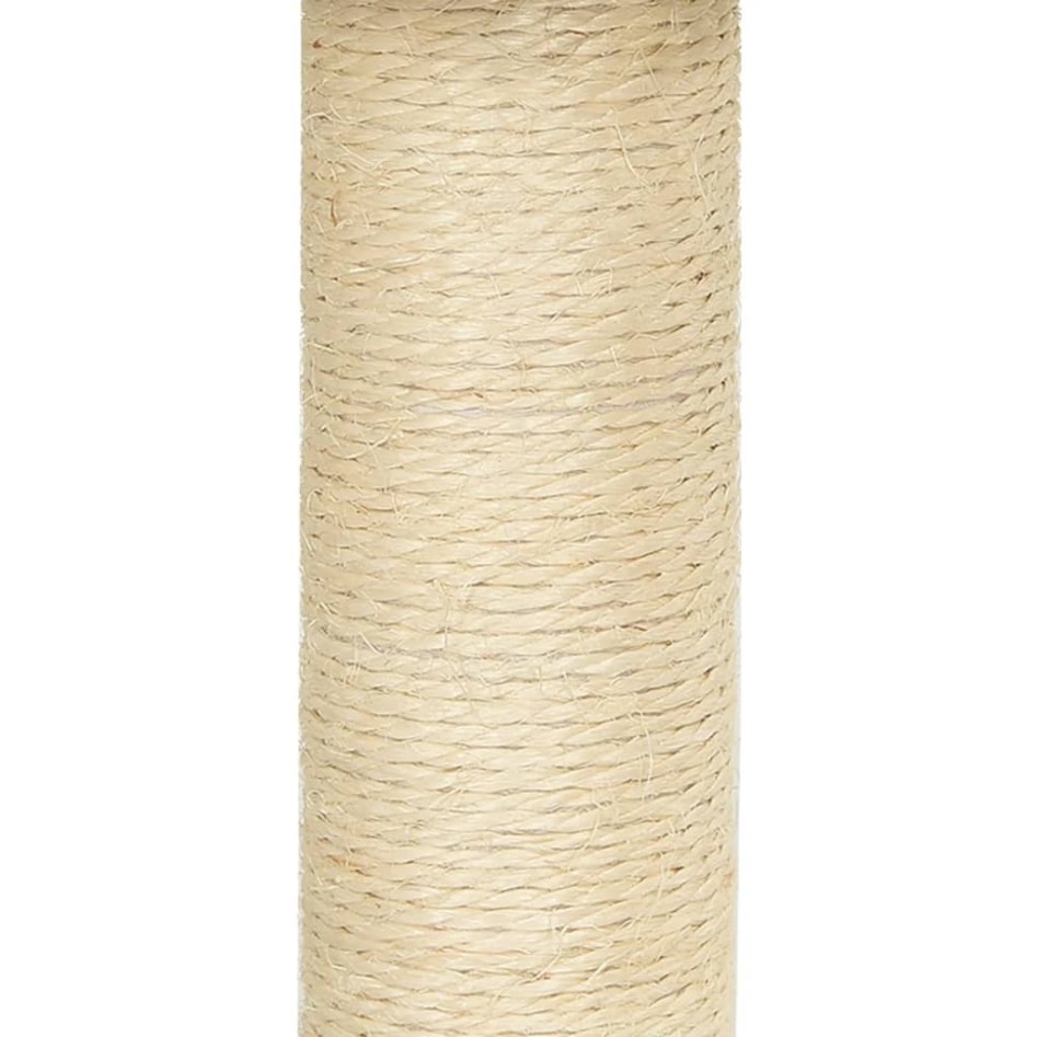 Rascador para gatos con postes de sisal gris claro 155