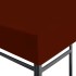 Toldo de cenador terracota 310 g/m² 3x3