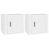 Mesitas de noche 2 unidades color blanco 50x39x47
