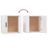 Mesitas de noche 2 unidades color blanco 50x39x47