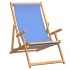 Silla de playa plegable de madera maciza de teca
