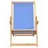 Silla de playa plegable de madera maciza de teca