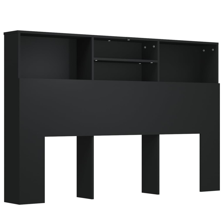Mueble cabecero negro 160x19x103,5