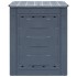 Compostador de jardín gris 60x60x73 cm 260