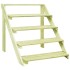 Soporte para plantas madera de pino impregnada 80x80x80