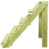 Soporte para plantas madera de pino impregnada 80x80x80