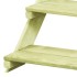Soporte para plantas madera de pino impregnada 80x80x80