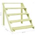 Soporte para plantas madera de pino impregnada 80x80x80