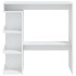 Mesa bar estante almacenaje contrachapada blanco