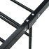Estructura de cama sin colchón metal negro 100x200