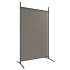 Biombo divisor de 6 paneles de tela gris antracita 520x180