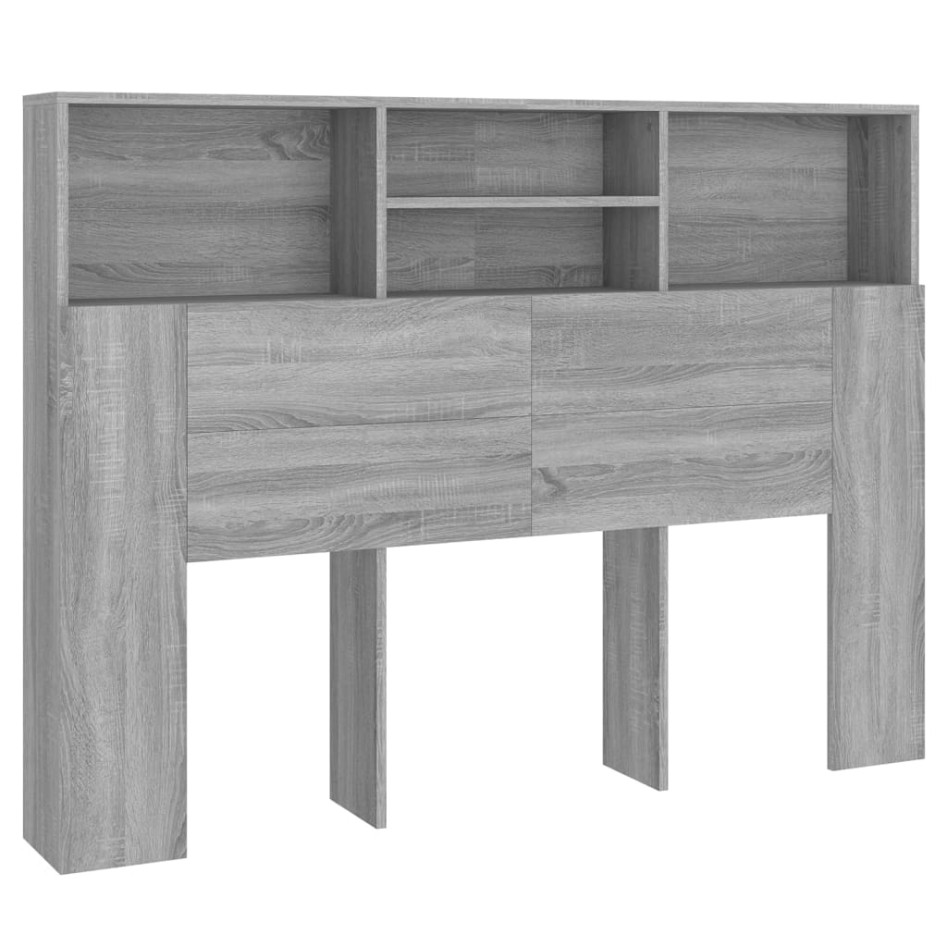 Mueble cabecero gris Sonoma 140x19x103,5