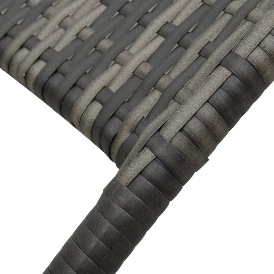 Tumbona plegable de ratán sintético