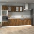 Armario bajo de cocina madera ingeniería roble
