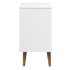 Mesita de noche MOLDE madera maciza de pino blanca 40x35x65