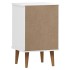 Mesita de noche MOLDE madera maciza de pino blanca 40x35x65