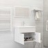 Conjunto de muebles de baño 2 piezas contrachapada