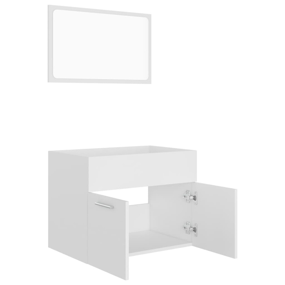 Conjunto de muebles de baño 2 piezas contrachapada