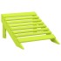 Silla jardín Adirondack con otomana madera maciza abeto