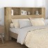 Mueble cabecero color roble Sonoma 160x18,5x104,5