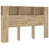 Mueble cabecero color roble Sonoma 160x18,5x104,5