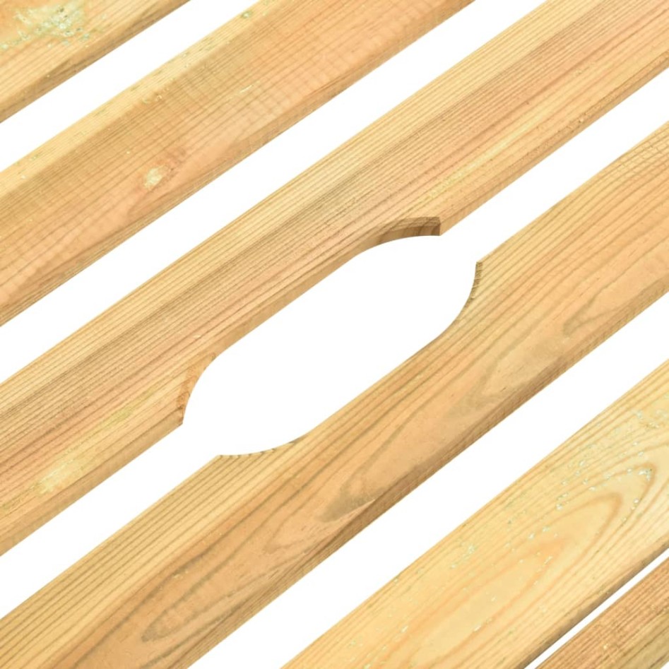 Tumbona de jardín con mesa de madera de pino