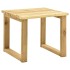 Tumbona de jardín con mesa de madera de pino